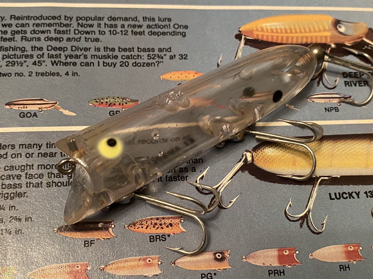 リペイントold heddon lucky13 clearオールドヘドンラッキー13透明