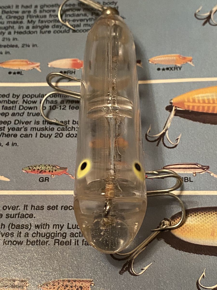 リペイントold heddon lucky13 clearオールドヘドンラッキー13透明