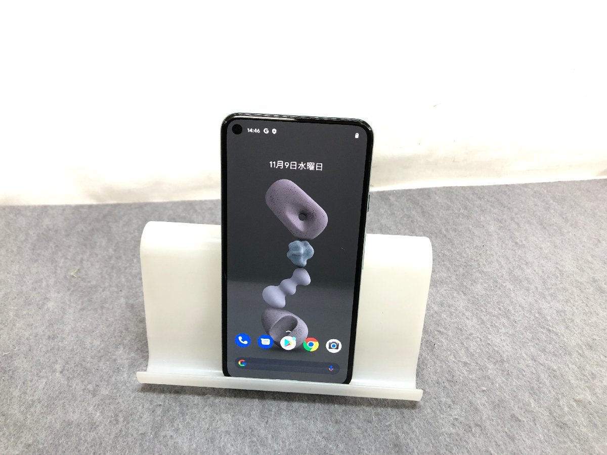 au】Google Pixel 5 容量128GB Sorta Sage androidVer11 初期化済 判定
