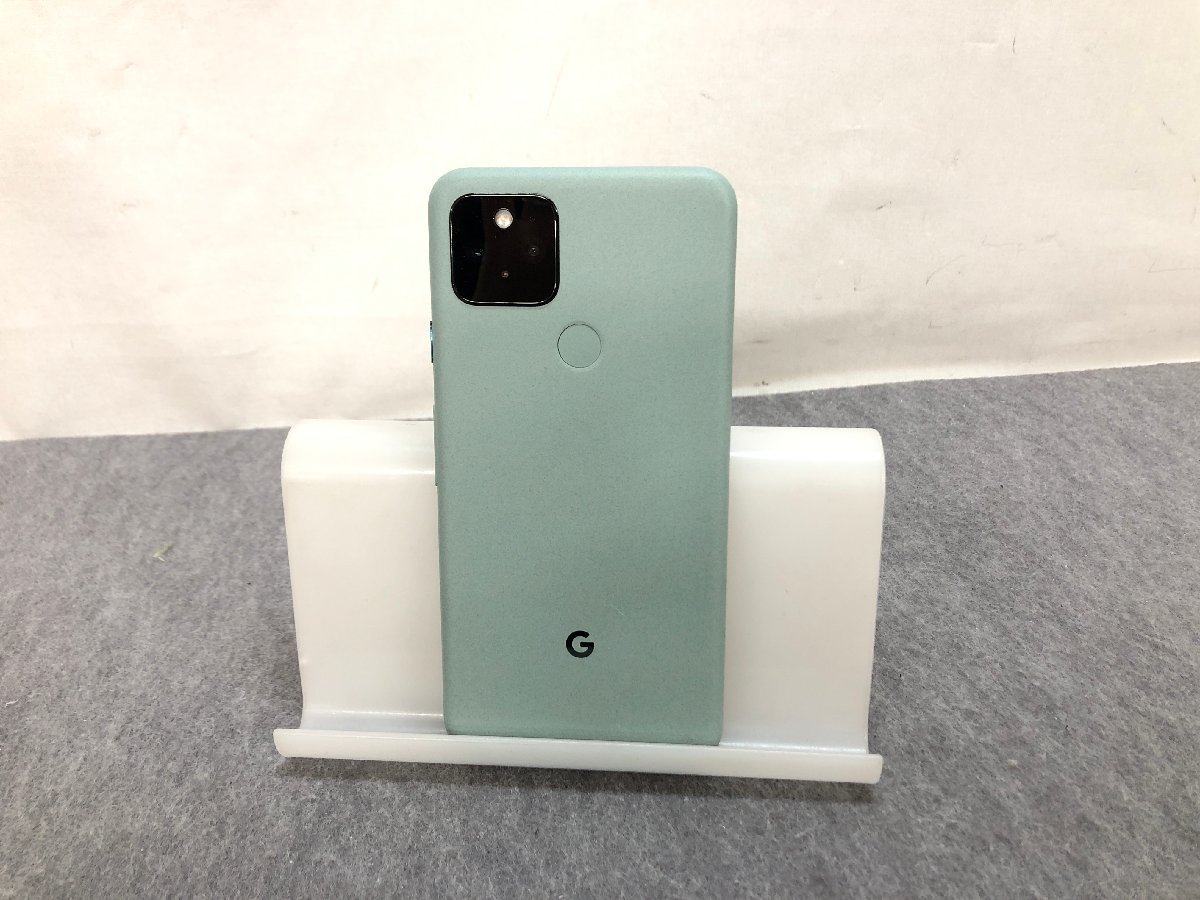 au】Google Pixel 5 容量128GB Sorta Sage androidVer11 初期化済 判定