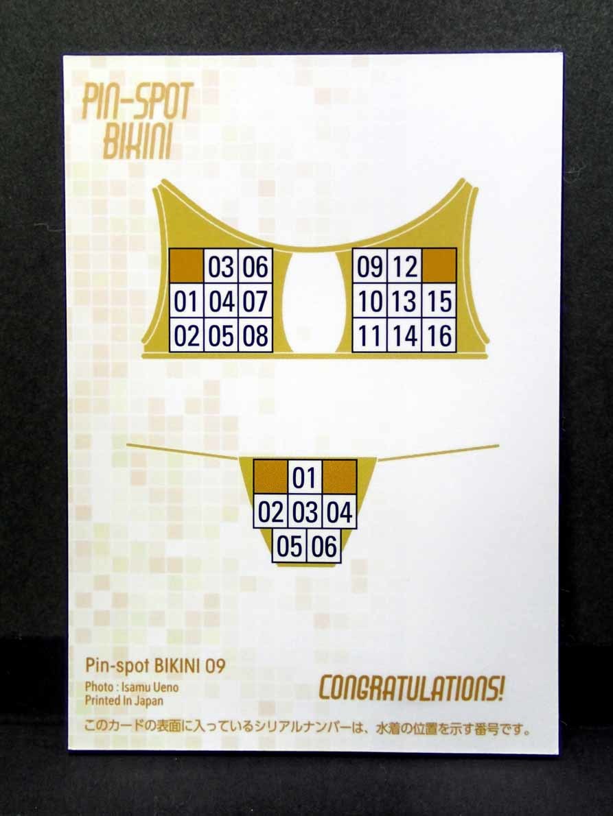 『 東雲うみ 』 Pin-Spot BIKINI 09 RARE 2/6 BIKINI Bottom Front