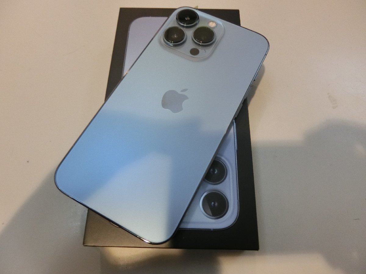 SIMフリー☆iPhone13 Pro 256GB ブルー 美品☆ SIMフリー 0 Pro Max 