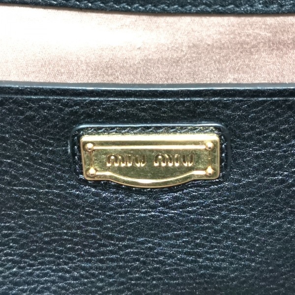 ミュウミュウ miumiu トートバッグ RN0908 - レザー 黒 バッグ トートバッグ カリブ ミュウミュウ トート RN0908 (ミュウミュウ)MIUMIU