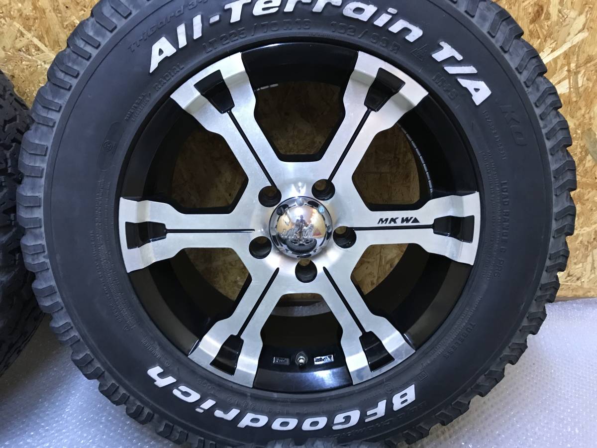 ☆希少☆ MKW MK-36 アルミ ホイール 7J +35 114.3 Goodrich 225/70R16 