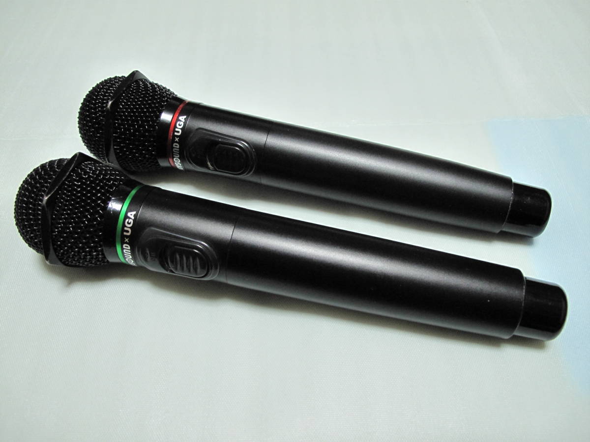 JOYSOUNDxUGA　WM-610　赤外線マイク　セット WM-610 JOYSOUND 赤外線ワイヤレスマイク JOYSOUND×UGA 動作品 ウガ