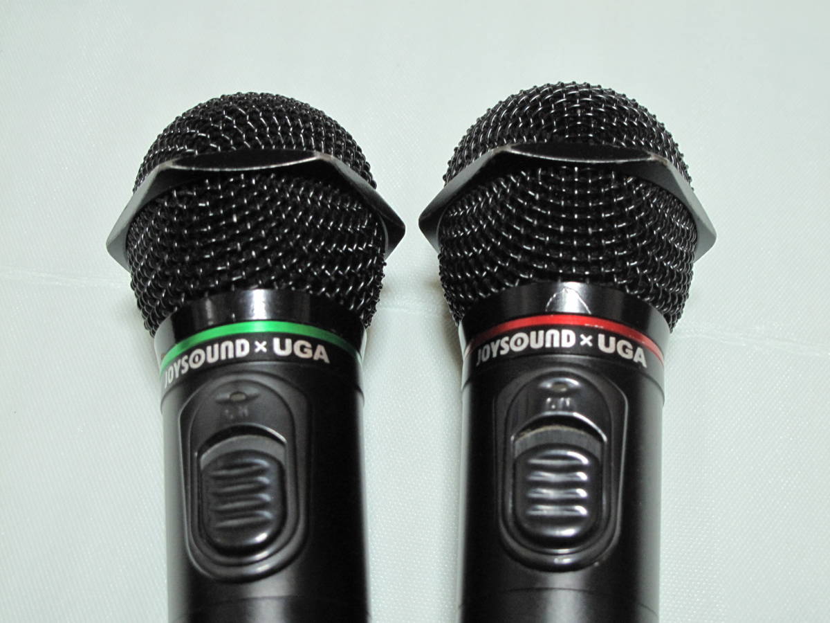 JOYSOUNDxUGA　WM-610　赤外線マイク　セット WM-610 JOYSOUND 赤外線ワイヤレスマイク JOYSOUND×UGA 動作品 ウガ