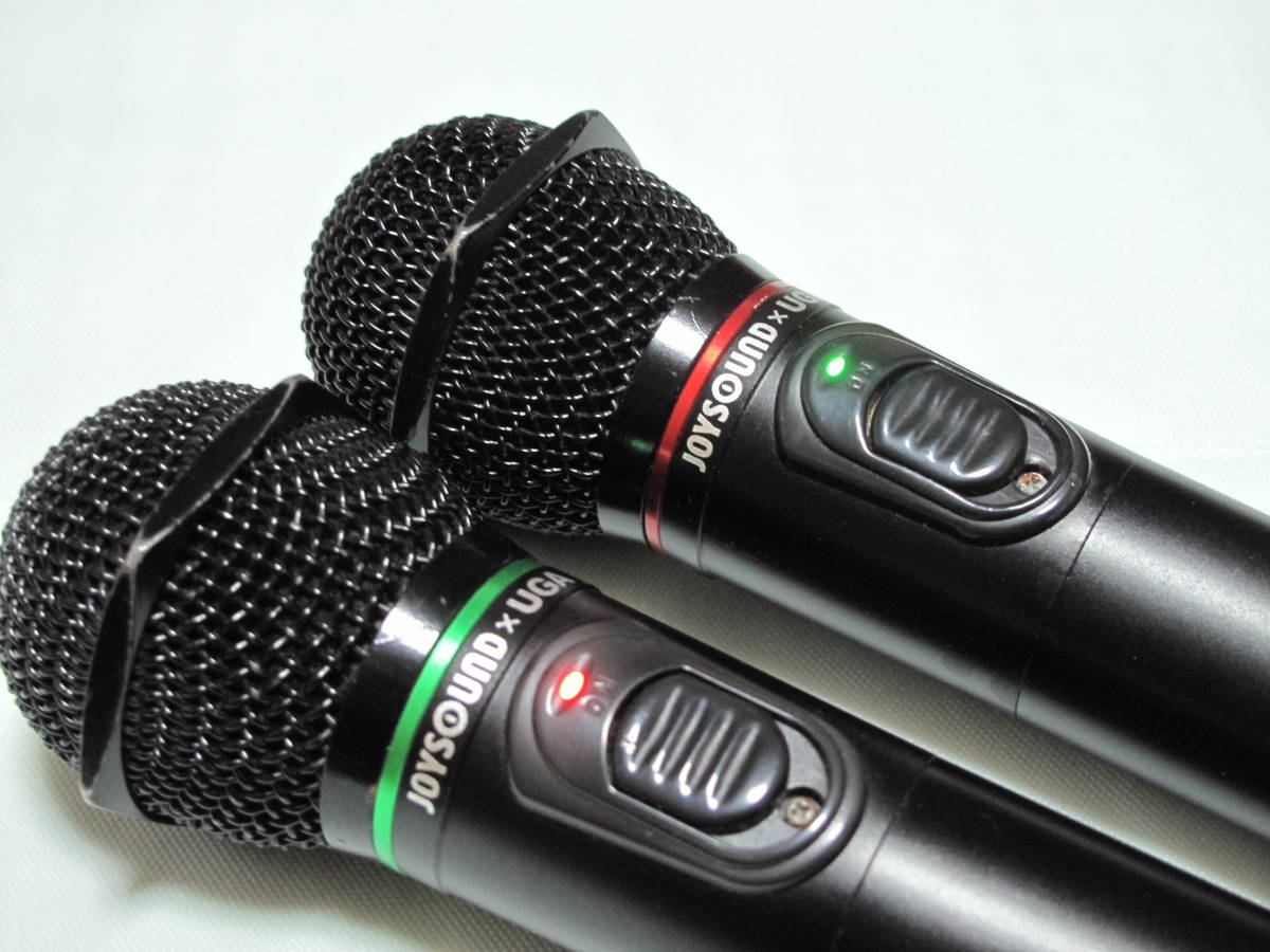 JOYSOUNDxUGA　WM-610　赤外線マイク　セット WM-610 JOYSOUND 赤外線ワイヤレスマイク JOYSOUND×UGA 動作品 ウガ