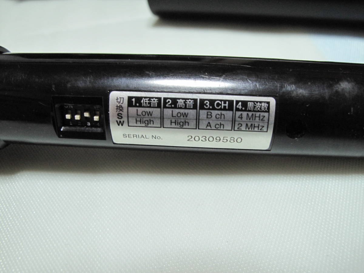 JOYSOUNDxUGA　WM-610　赤外線マイク　セット WM-610 JOYSOUND 赤外線ワイヤレスマイク JOYSOUND×UGA 動作品 ウガ