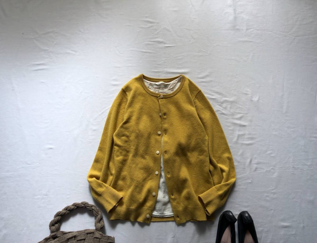 【人気セール，格安】 ナチュラルランドリー NATURAL LAUNDRY 使えるカシミヤ100%カーディガン(ナチュラルランドリー)｜売買されたオークション情報、yahooの商品情報をアーカイブ公開 - オークファン ナチュラルランドリー