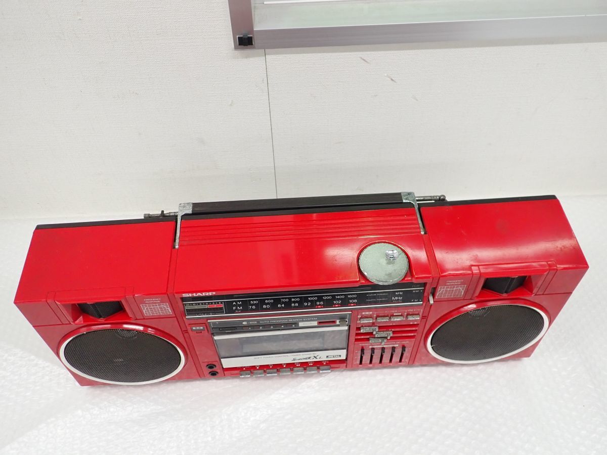 SHARP シャープ GF-382R ラジカセ カセットデッキ 昭和レトロ ラジオ