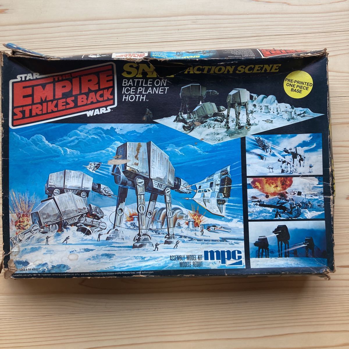 スターウォーズ プラモデル　SNAP ACTION SCENE BATTLE ON ICE PLANET HOTH -スナップ アクションシーン ジオラマキット 