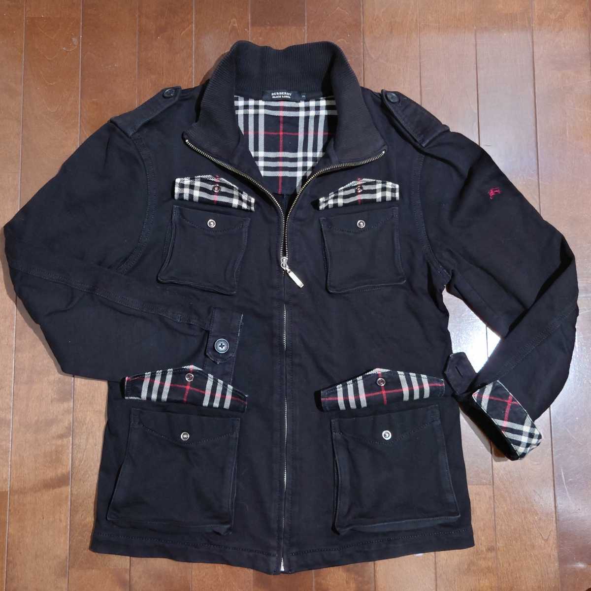 BURBERRY BLACK LABEL バーバリー ブラックレーベル 薄手ジャケット 黒 