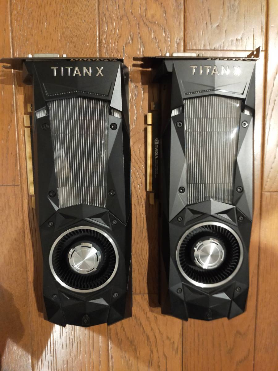 NVIDIA Pascal TITAN X Founders edition (SLI Linkケーブル付き) X2