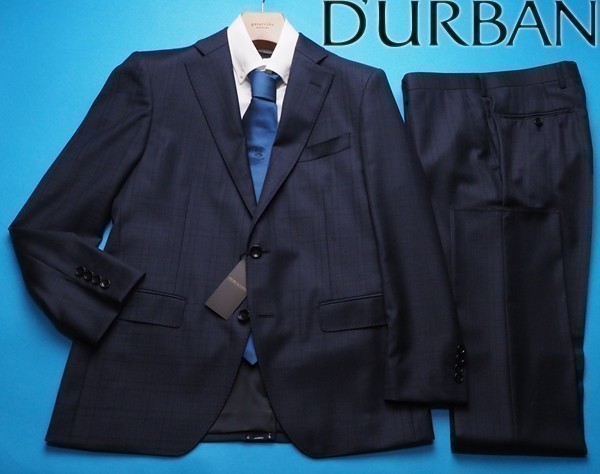  STUDIO by DURBAN ダーバン 秋冬 REDA イタリア製生地 SILKY EFFECT Super110'S シャドーチェック スーツAB4紺 38 0400222(Sサイズ以下)｜売買されたオークション情報、yahooの商品情報をアーカイブ公開 - Sサイズ以下