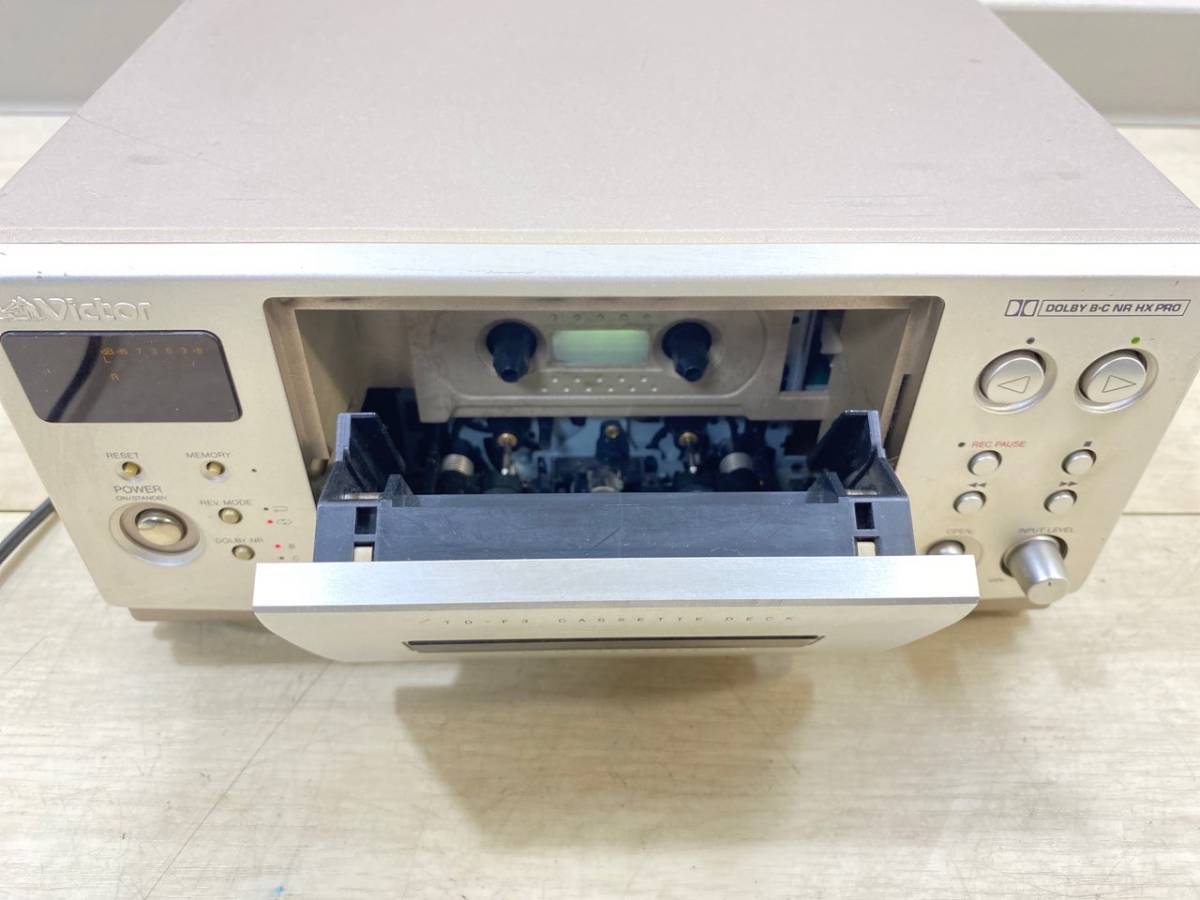 11/016【Victor】ビクター TD-F3 カセットデッキ 動作確認済み Victor