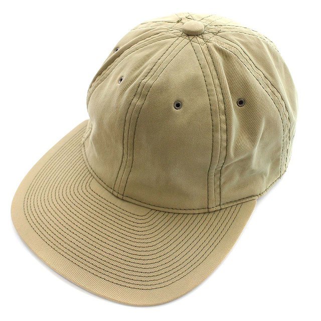 ポテン POTEN PROFECCIONAL BASEBALL CAP ベースボールキャップ S カーキ ベージュ /☆G メンズ
