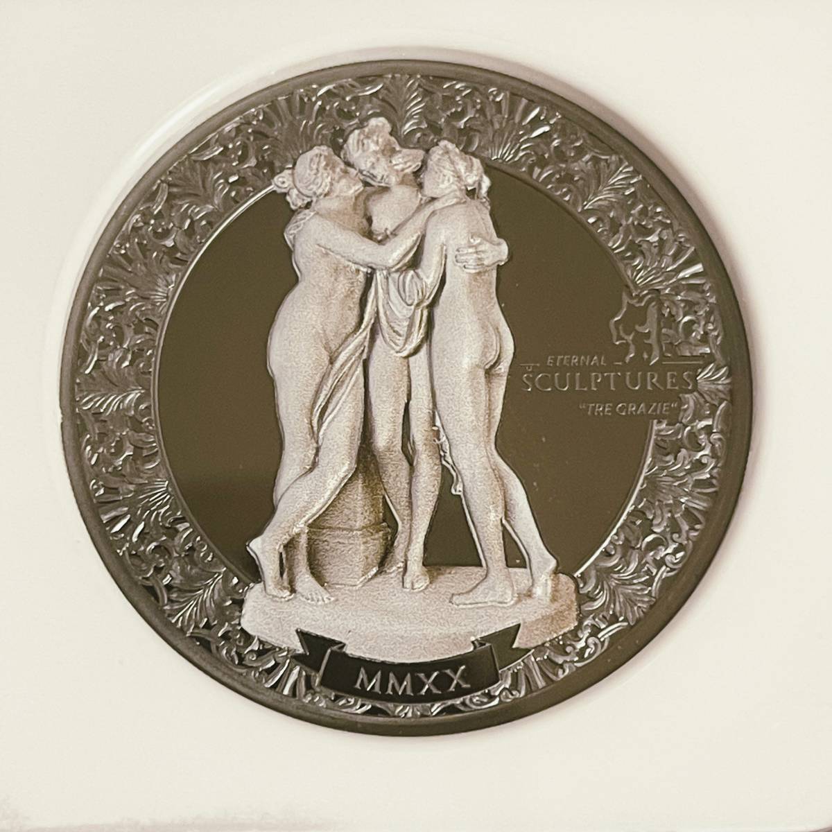 最高鑑定 希少!】2020 パラオ スリーグレイセス 銀貨 2オンス 10ドル銀貨 NGC PF70 UCAM