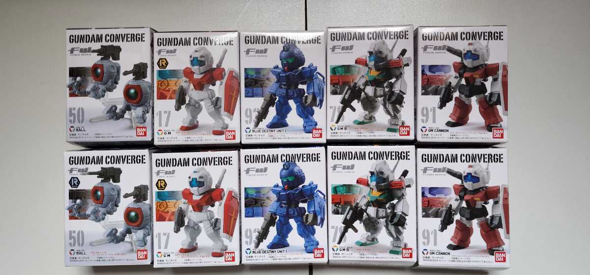 GUNDAM CONVERGE 通常版5種 シークレット5種 計10体セットガンダム