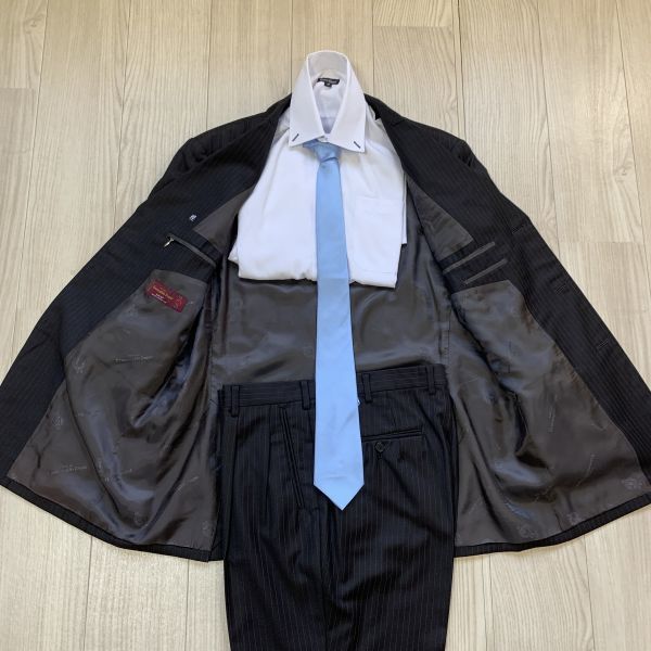 Ermenegildo Zegna】 エルメネジルドゼニア XL程度 ダーク Ermenegildo Zegna】 エルメネジルドゼニア XL程度 ダーク