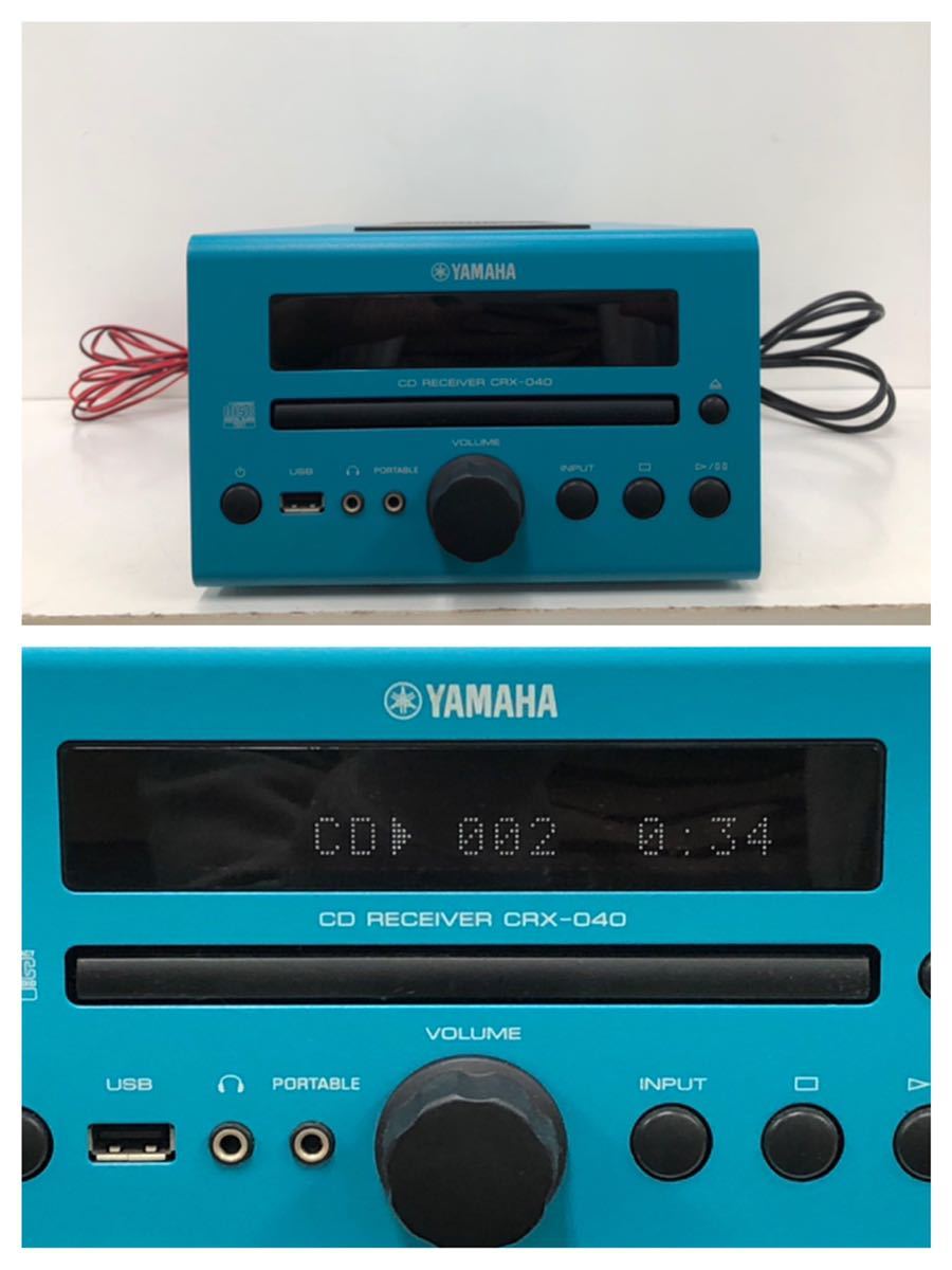YAMAHA ヤマハ CRX-040 マイクロコンポーネントシステム ライトブルー 