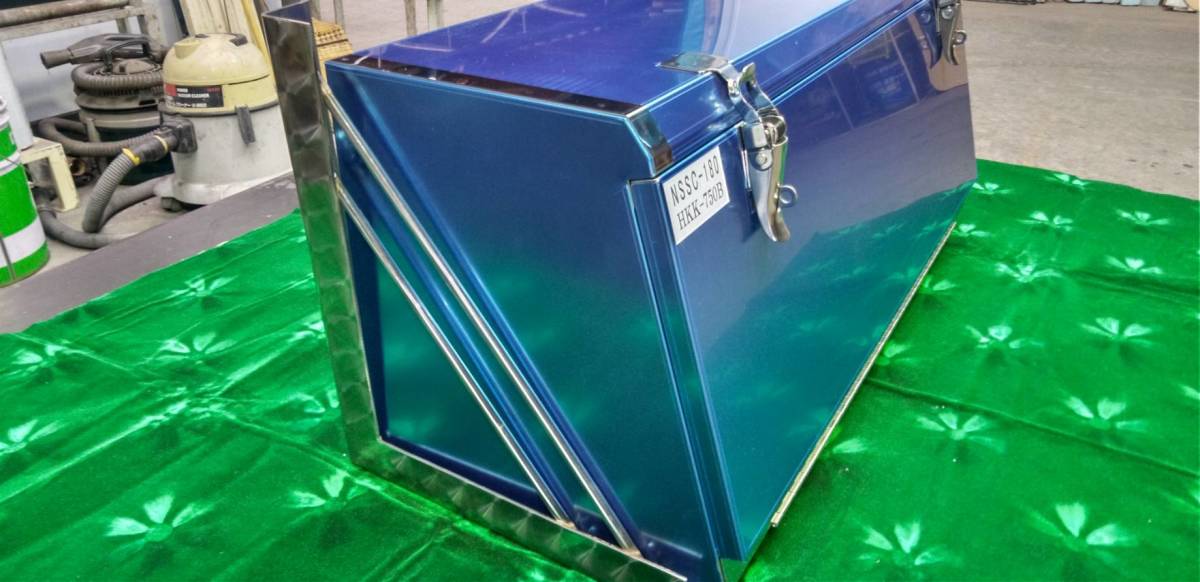 デコトラ レトロ ウロコ 丸棒 ステンレス 道具箱 工具箱 取り付け