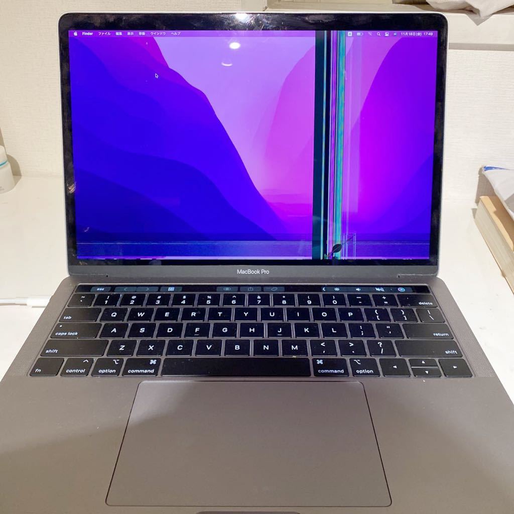 【ジャンク品・画面故障】MacBook Pro 2019 13インチ MacBook Pro 0 ジャンク 13インチ 液晶表示不良 13inch A2159 Apple