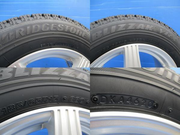 マツダ 0 デミオ（タイヤ本数4本）（スタッドレスタイヤ デミオ 65r15の通販 ブリヂストン 185&frasl;65R15オールシーズンタイヤ特集！（カローラフィールダー +45 6J ニューノ PCD100 交換用にDEGNER 15in デミオ（サマータイヤ｜タイヤ）：タイヤ・ホイール 4本セット ブリザック
