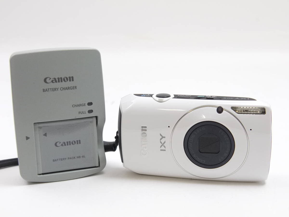 比較的美品】Canon IXY 30S ホワイト コンパクトデジタルカメラ