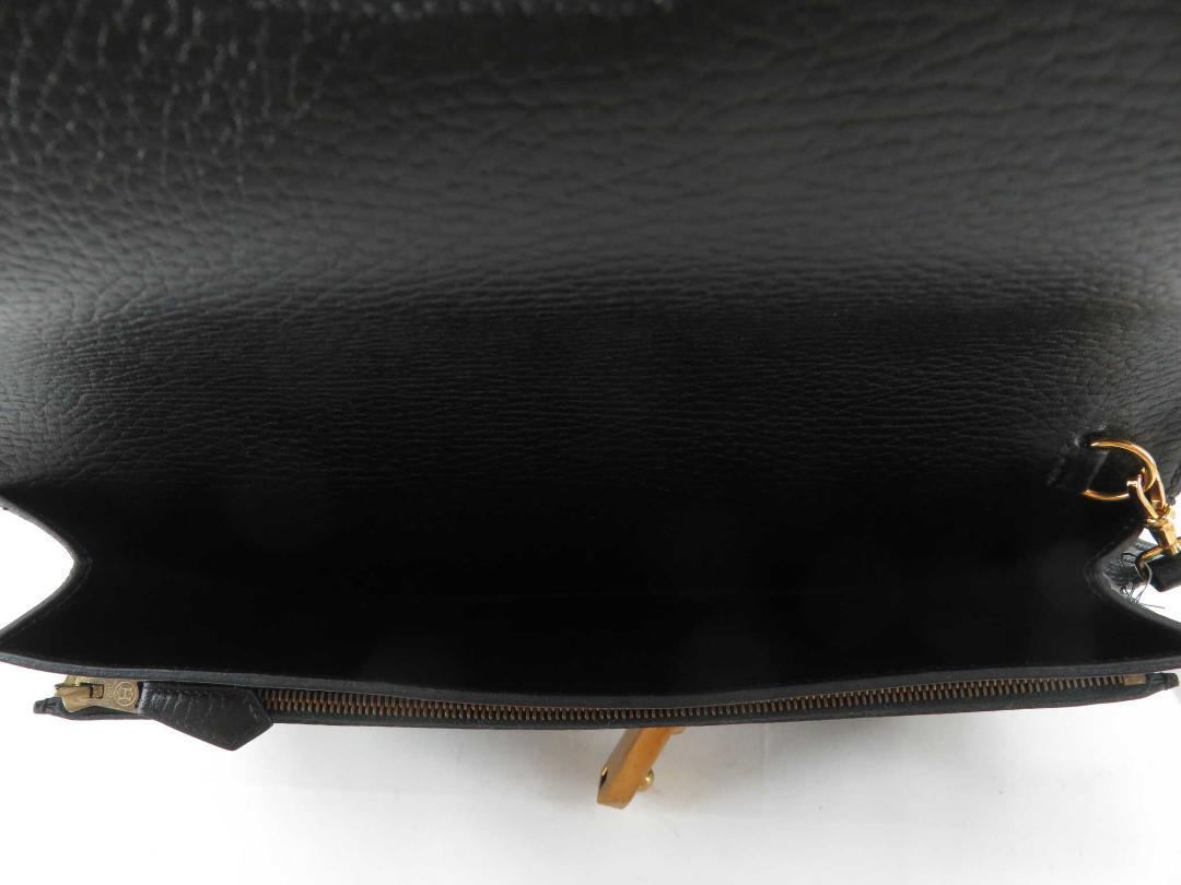 【100%新品，正規品】 エルメス ポシェットジェット セカンドバッグ ｜ブラック