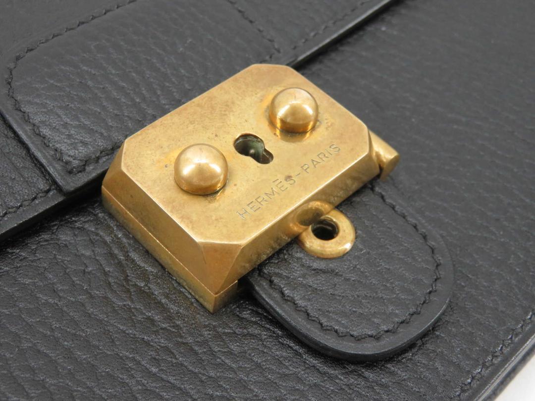 【100%新品，正規品】 エルメス ポシェットジェット セカンドバッグ ｜ブラック