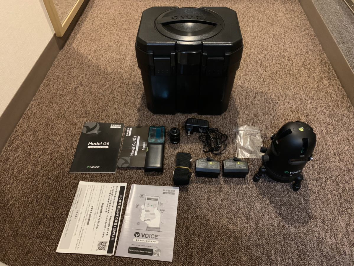 VOICE フルライングリーンレーザー墨出し器 Model-G8 フルライン 遠隔操作 タッチスイッチ_1