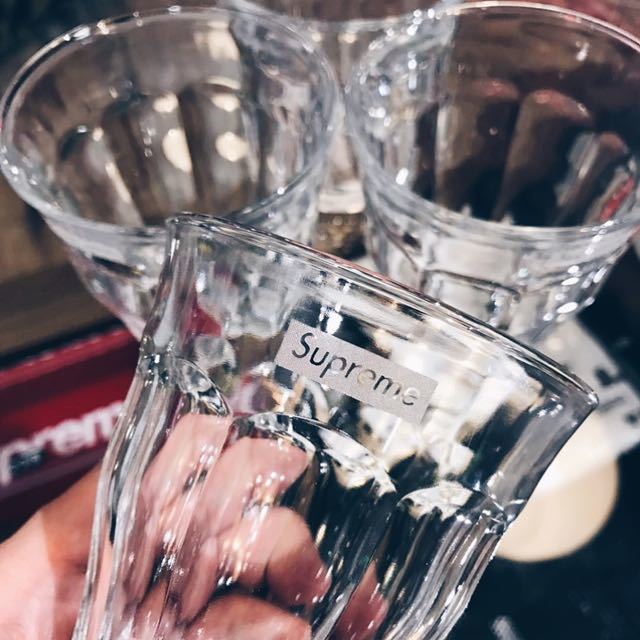 ☆ 4個セット 17SS Supreme シュプリーム Duralex Glasses (Set 