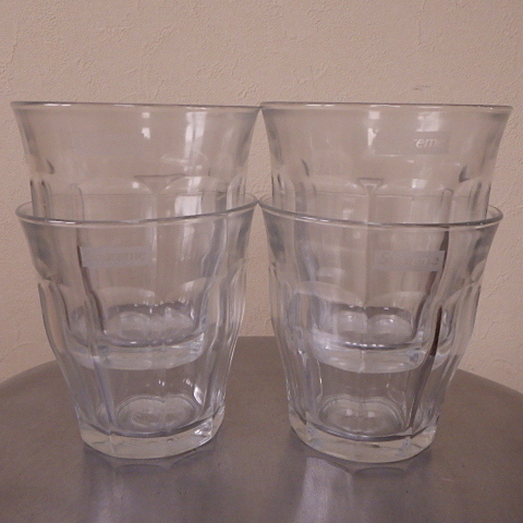 ☆ 4個セット 17SS Supreme シュプリーム Duralex Glasses (Set 