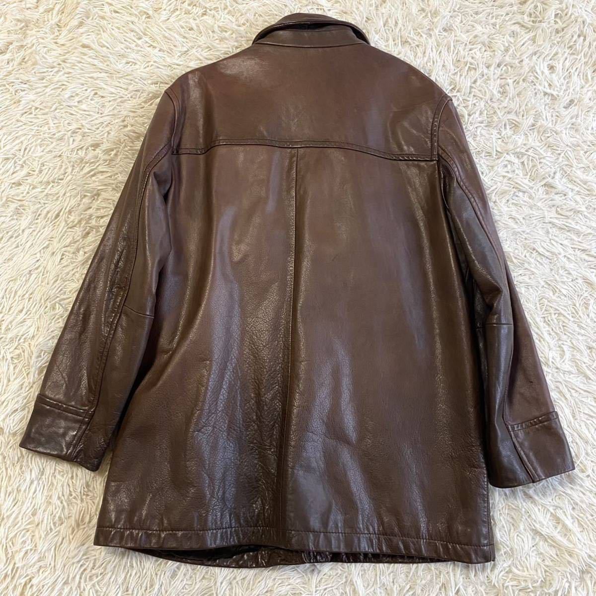 希少タグ OLD GAP オールドギャップ レザージャケット 裏地中綿 
