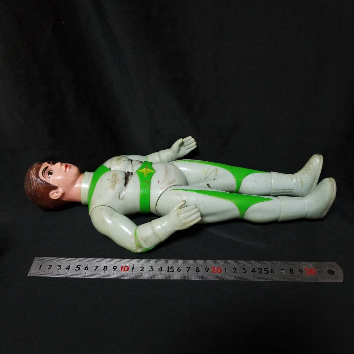 希少・当時物】ブルマァク ミラーマン 大サイズ ソフビ 全高約29cm
