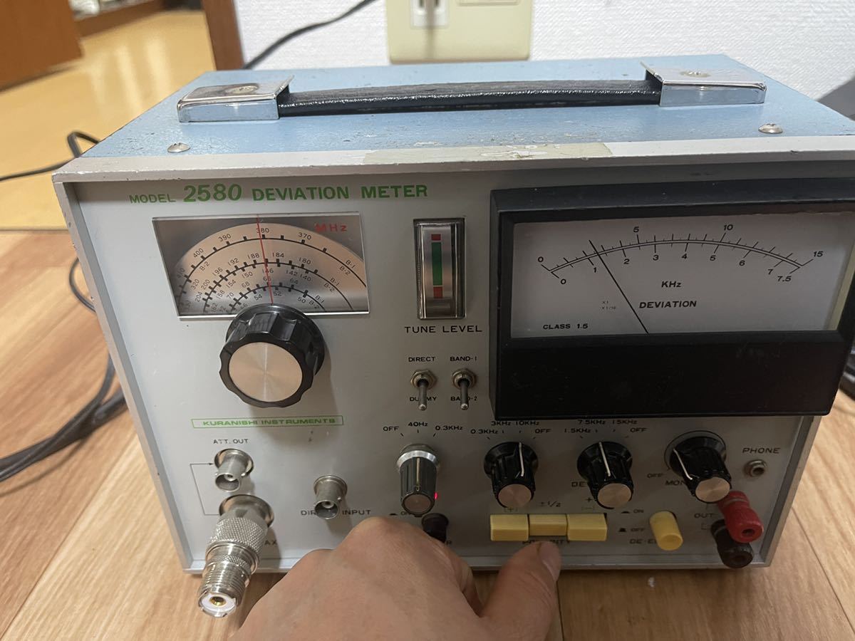 KURANISHI クラニシ 直線検波器 DEVIATION METER model 2580 50-470Mhz