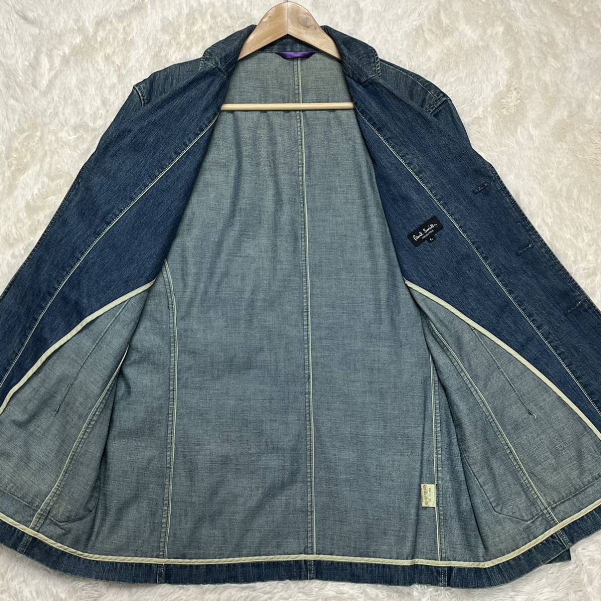 極美品【希少サイズL】最高級ライン ポールスミスコレクション『溢れ 