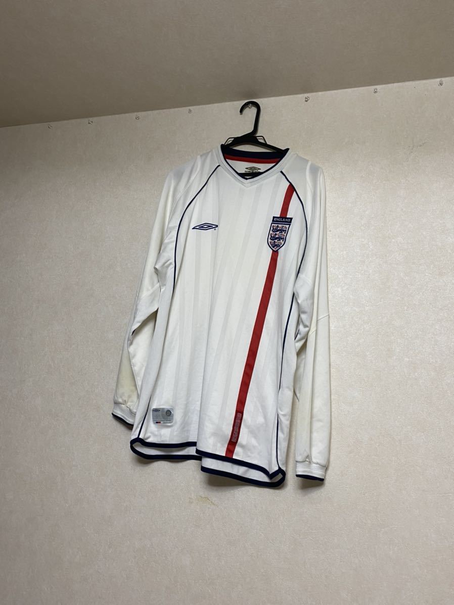 2001-02 イングランド代表 限定品 完売品 ホーム 長袖 ユニフォーム