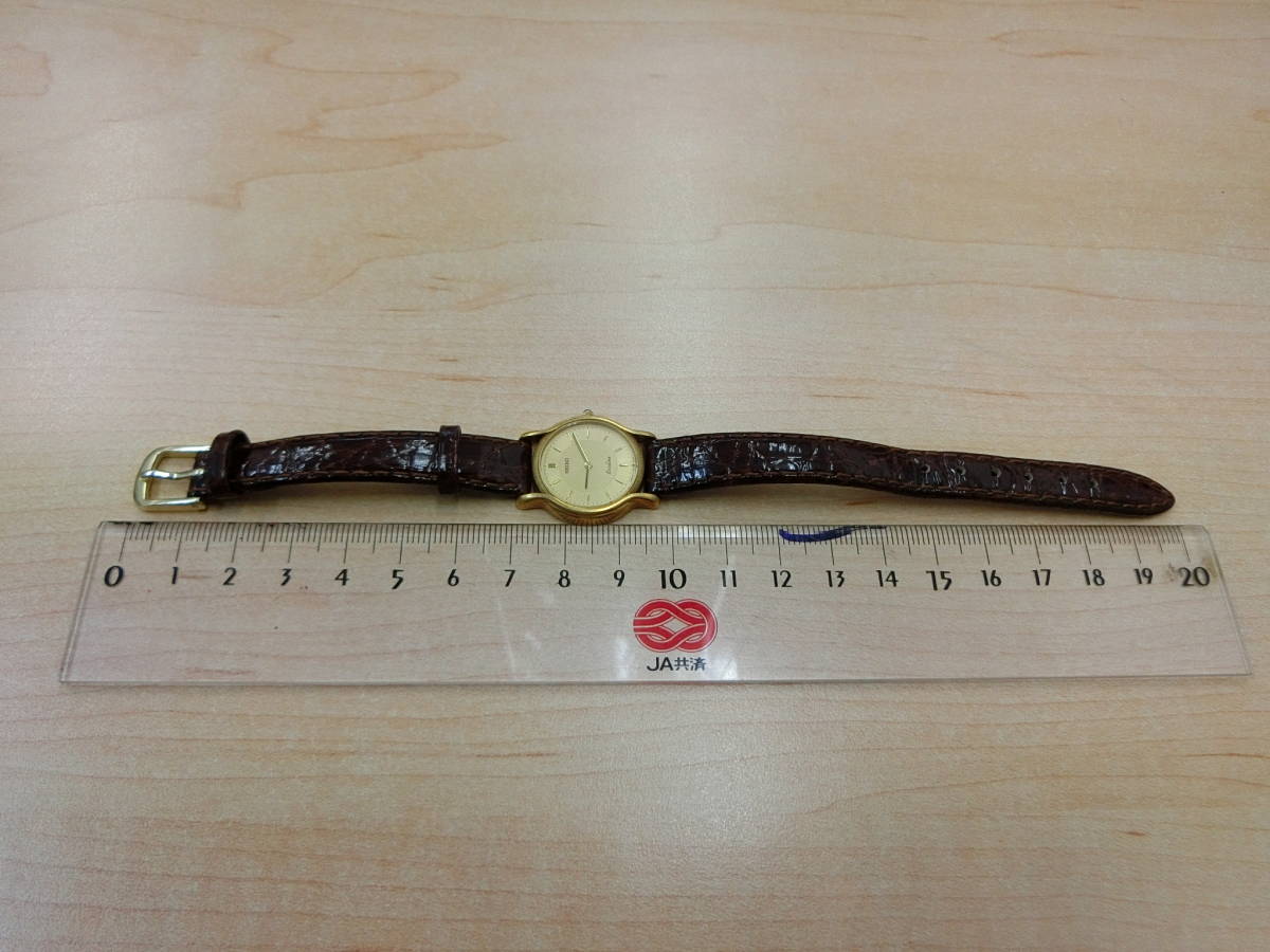 ① SEIKO セイコー 腕時計 1F20-0D90 エクセリーヌ 18KT クォーツ 総 