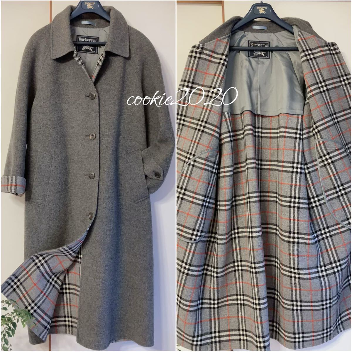 未使用【高級カシミヤウールコート】バーバリーロンドン、BURBERRY、冬