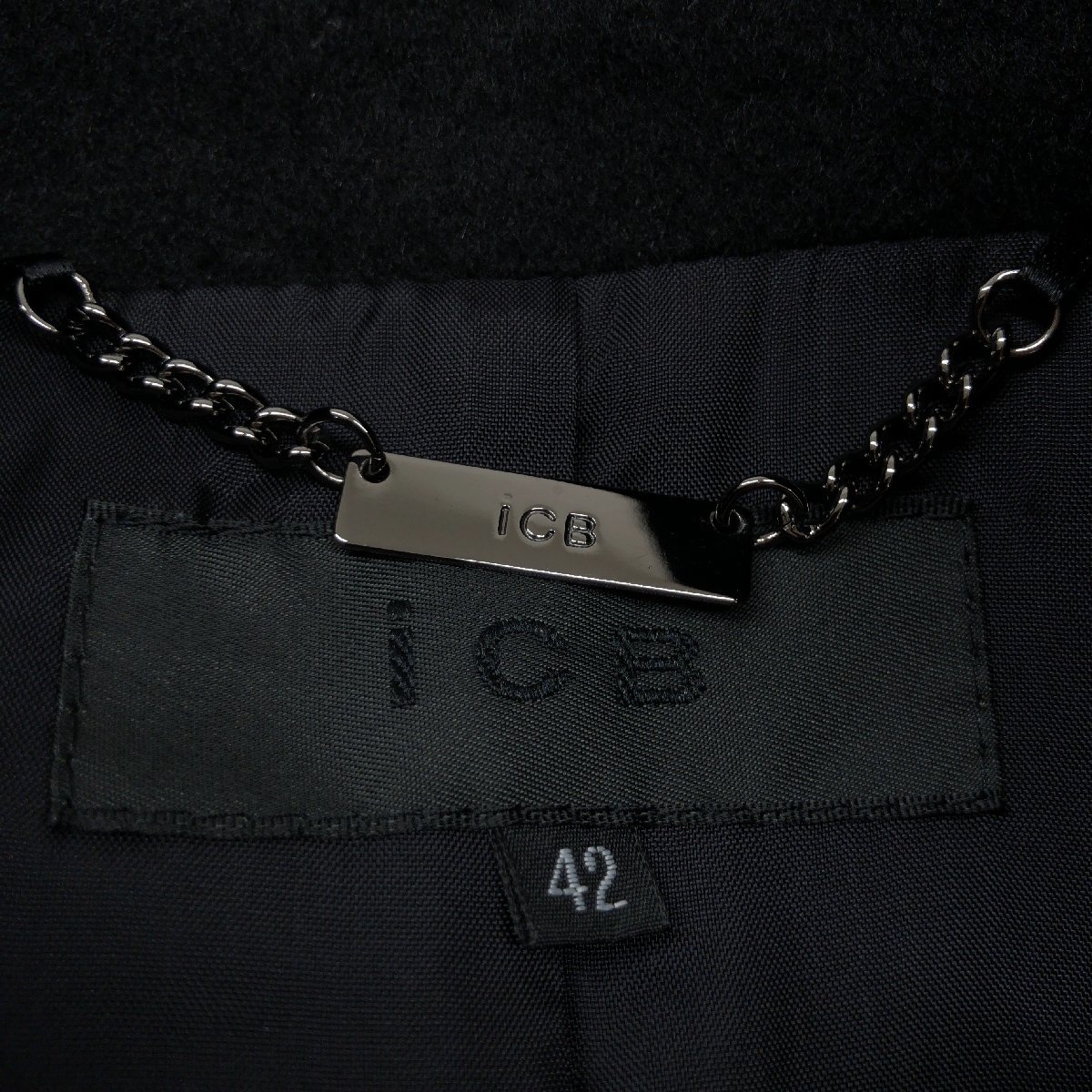 ◇美品 iCB アイシービー カシミヤ100% ロング コート ゆったり 大きい 