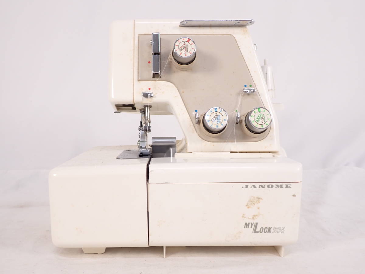 ジャノメ JANOME ロックミシン MY - 203S の落札相場・落札価格 LOCK 