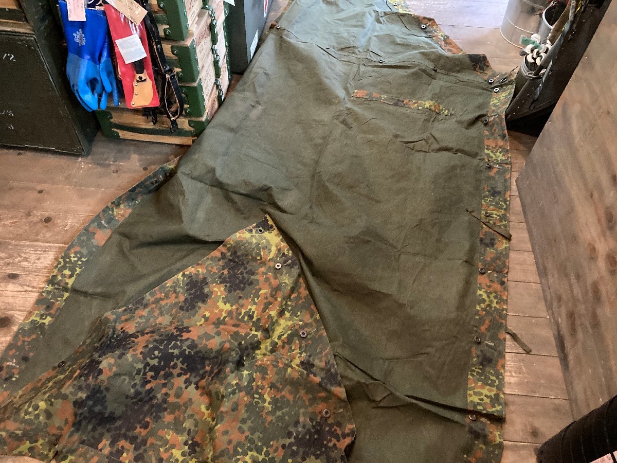 軍幕 テントシート フレクターカモ パップテント ドイツ軍放出品