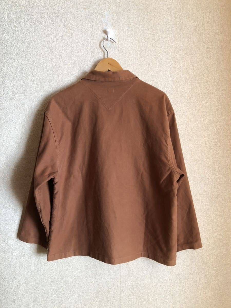 REDDISH BROWN FITWELL BRAND MOLESKIN カバーオール シャツ 