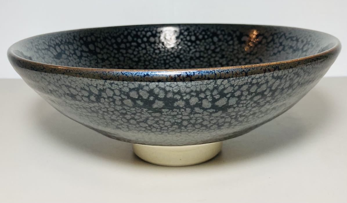 KGNY2163 未使用級 青白磁唐草文花形鉢 塚本快示 快山造 陶磁器 陶器  