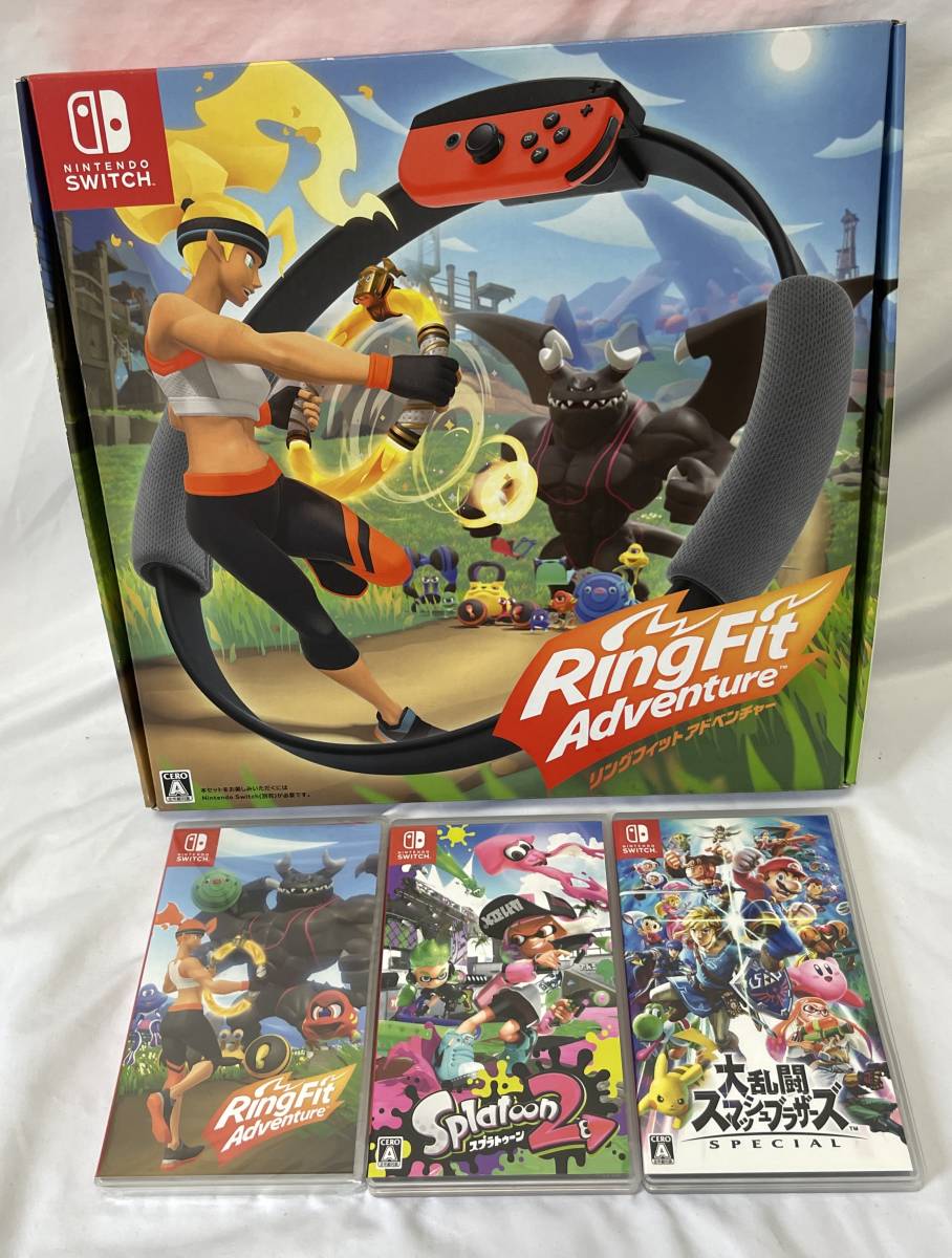 1円〜 Nintendo Switch ソフト スプラトゥーン3、大乱闘スマッシュ
