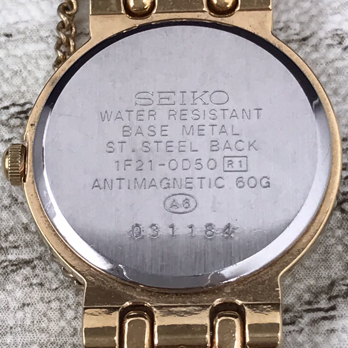 622-0065 SEIKO セイコー 1F21-0D50 レディース腕時計 金属ベルト 電池 