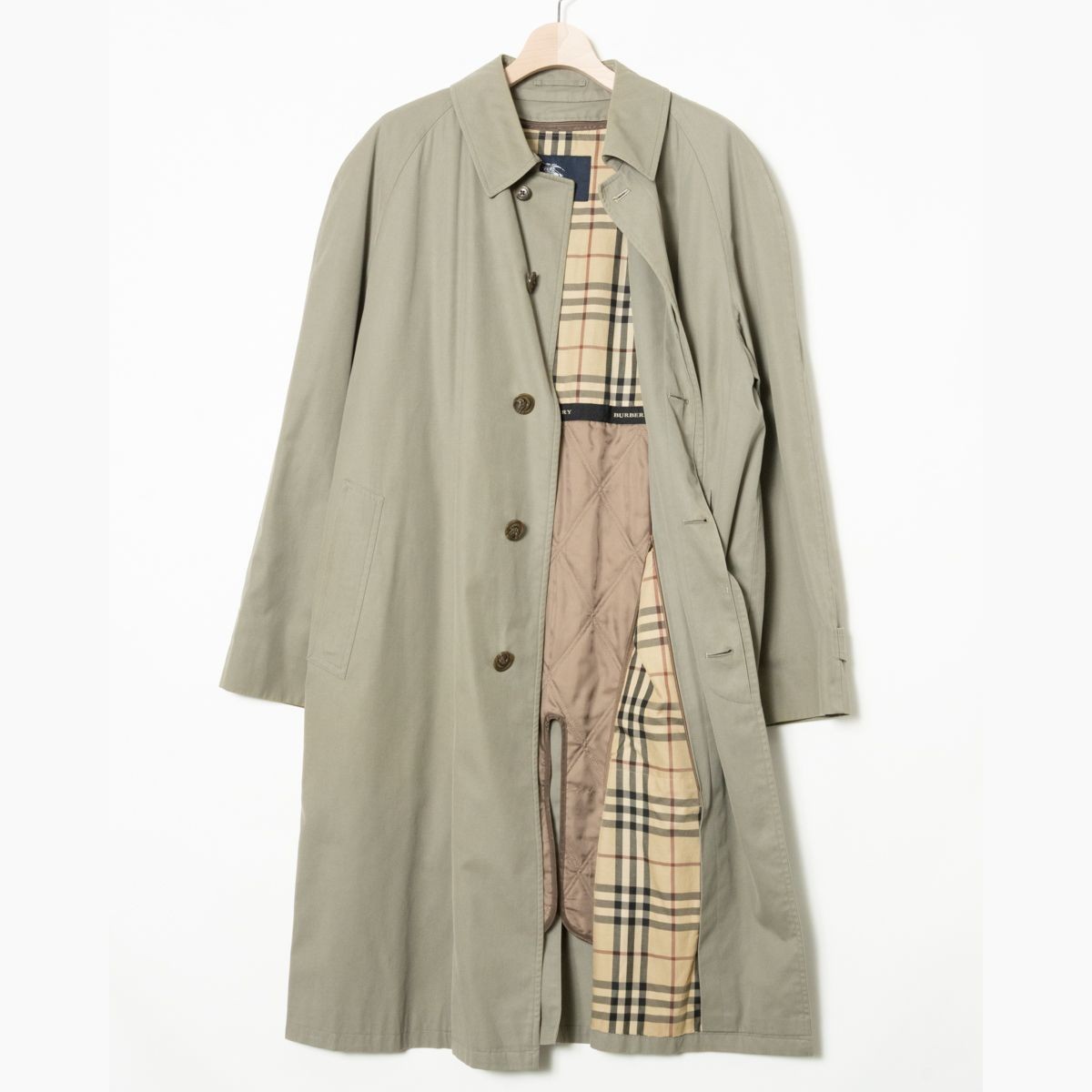 ステンカラーコート バーバリー BURBERRY ライナー付き ノバチェック 