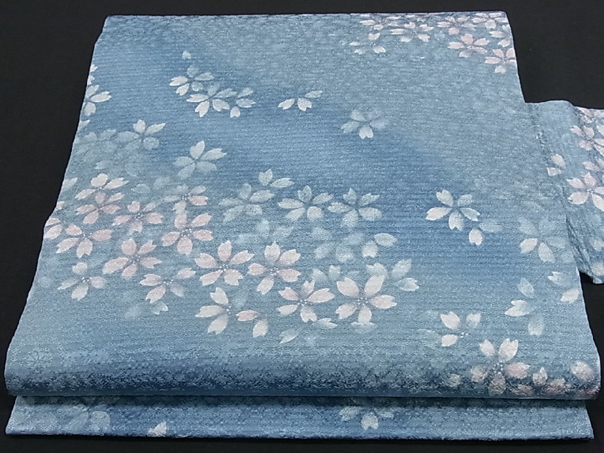 平和屋着物■九寸名古屋帯　舞桜　逸品　fb2856