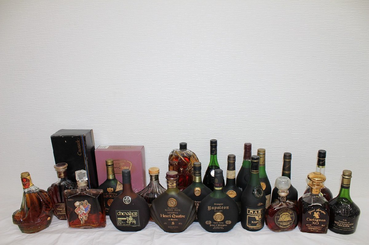 【1*3ｗ酒238F】 ★1円スタート★古酒・未開栓★20本セット★ARMAGNAC★アルマニャック★NAPOLEON★ナポレオン★Damblat★箱入り★現状品